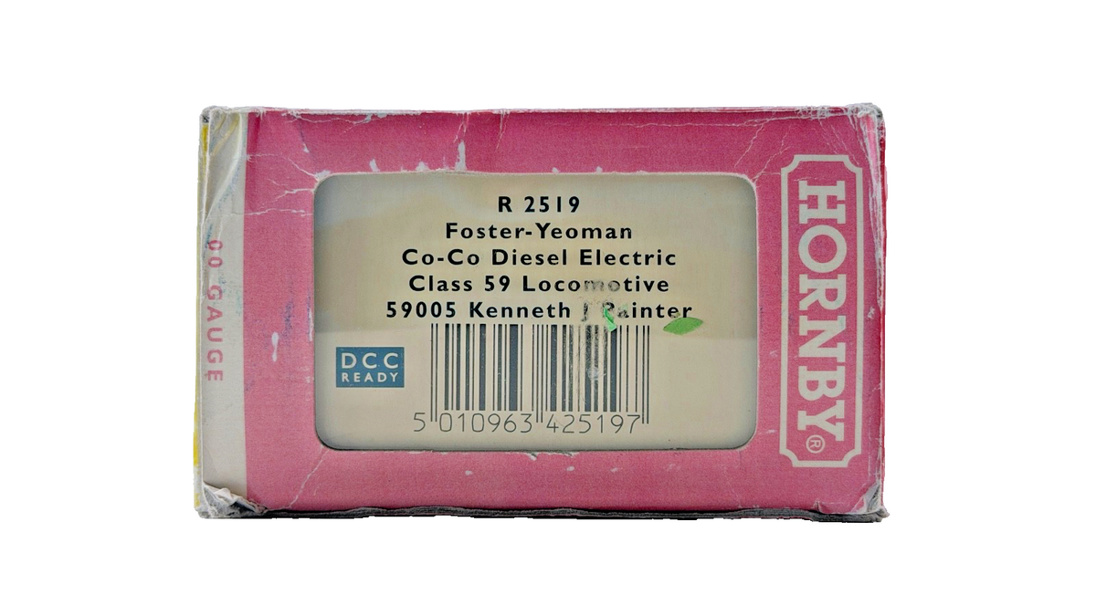 HORNBY OO GAUGE - R2519 - CLASS 59 DIESEL 59005 FOSTER YEOMAN KENNETH J PAINTER