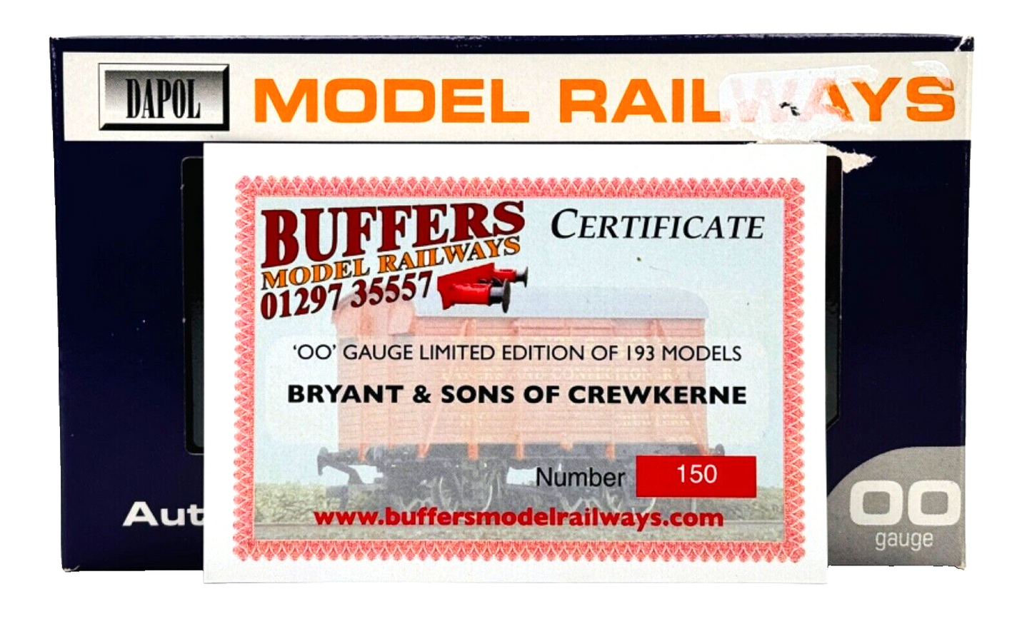 DAPOL 00 GAUGE - BRYANT & SONS OF CREWKERNE VENT VAN NO.1 (LIMITED EDITION)