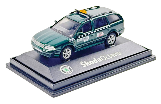 ABREX 1/72 SCALE - SKODA OCTAVIA DARK GREEN ESTATE TAXI - BOXED