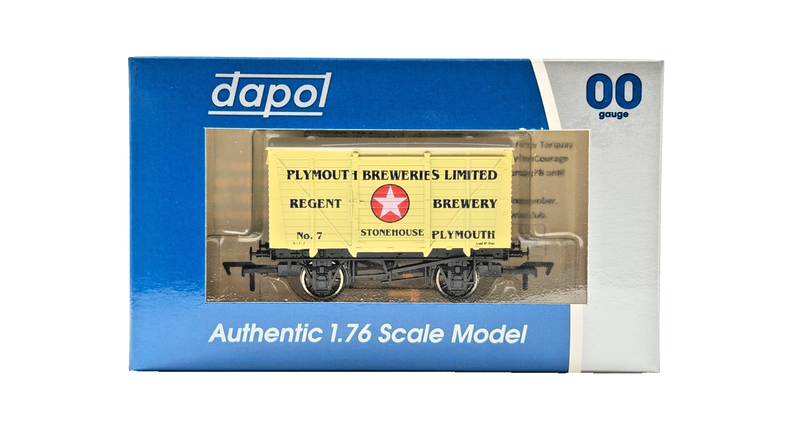 DAPOL 00 GAUGE - PLYMOUTH BREWERIES STONEHOUSE VENT VAN NO.7 (LIMITED EDITION)