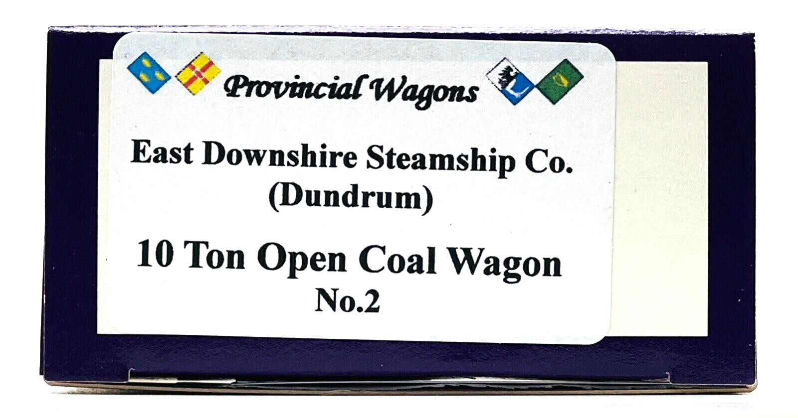 DAPOL 00 GAUGE - EAST DOWNSHIRE STEAMSHIP CO COAL WAGON 2 IRISH LIMITED ED