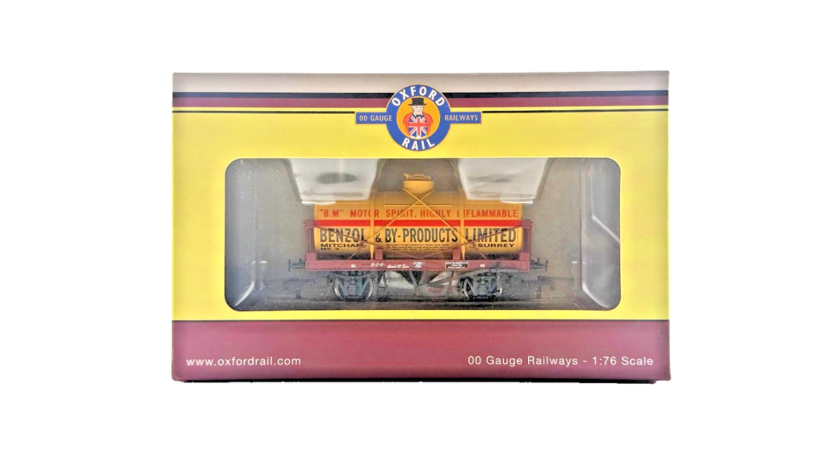 OXFORD RAIL OO GAUGE - OR76TK2004 - 12 TON TANK WAGON BENZOL & BYPRODUCTS