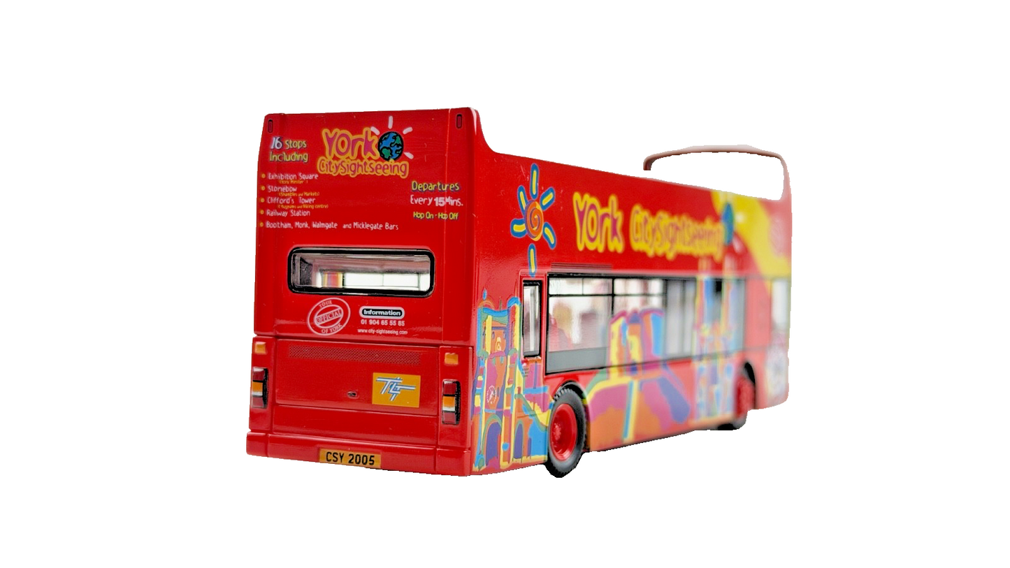 CMNL UKBUS 0006 1/76 SCALE - YORK CITY SIGHTSEEING DOUBLE DECKER BUS UNBOXED