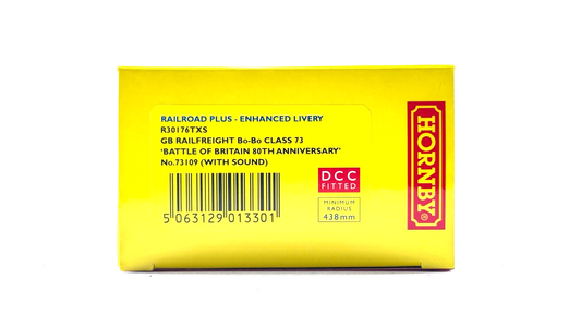 HORNBY 00 GAUGE - R30176TXS - CLASS 73 GBRF BATTLE OF BRITAIN DCC SOUND - NEW