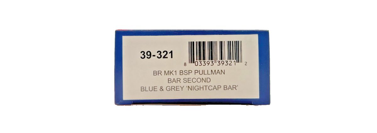 BACHMANN OO GAUGE - 39-321 - BR MK1 PULLMAN BAR SECOND BLUE GREY NIGHTCAP BAR