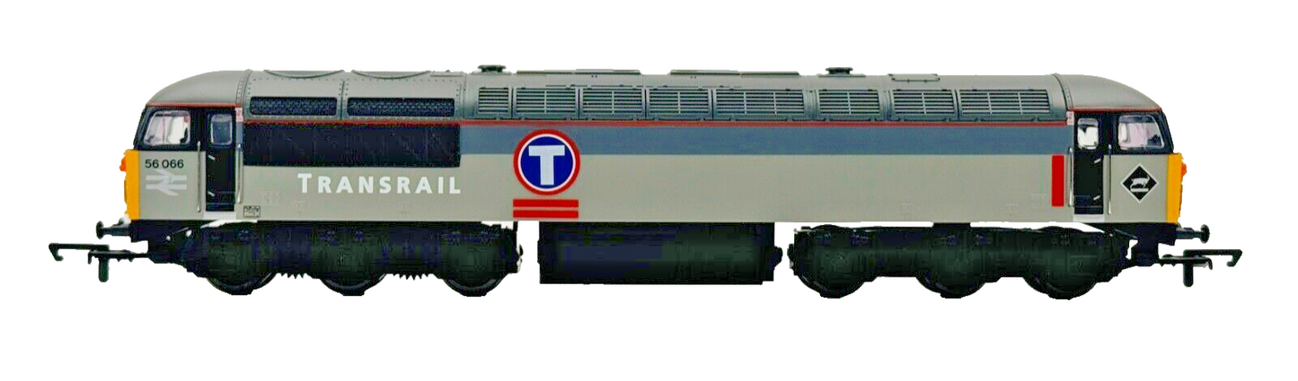 HORNBY 00 GAUGE - R2107D - CLASS 56 DIESEL 56066 TRANSRAIL GREY - BOXED