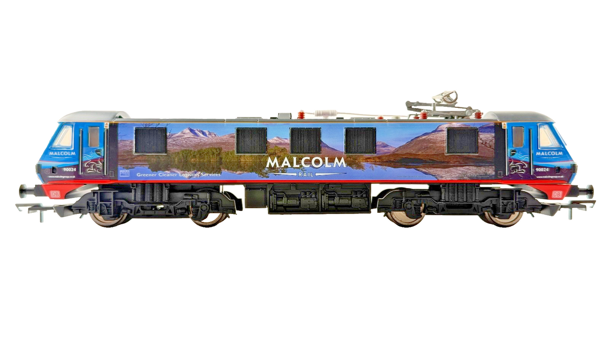 HORNBY OO GAUGE - R3924 - CLASS 90 LOCOMOTIVE NO.90024 MALCOLM LOGISTICS