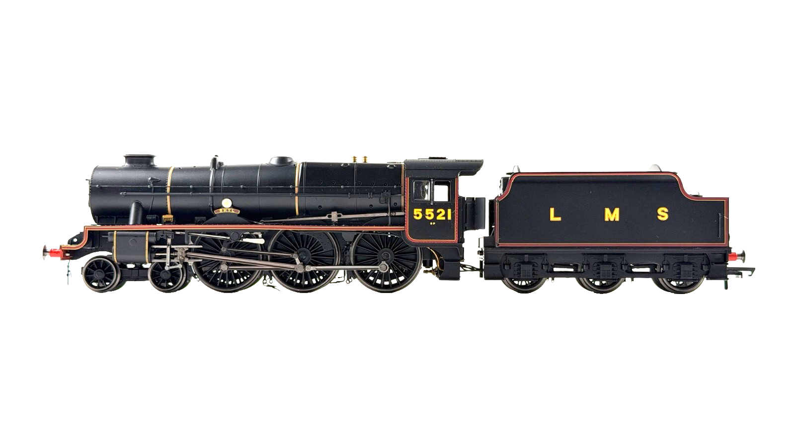 HORNBY OO GAUGE - R3614 - LMS BLACK 4-6-0 PATRIOT CLASS (REBUILT) RHYL NO.5521