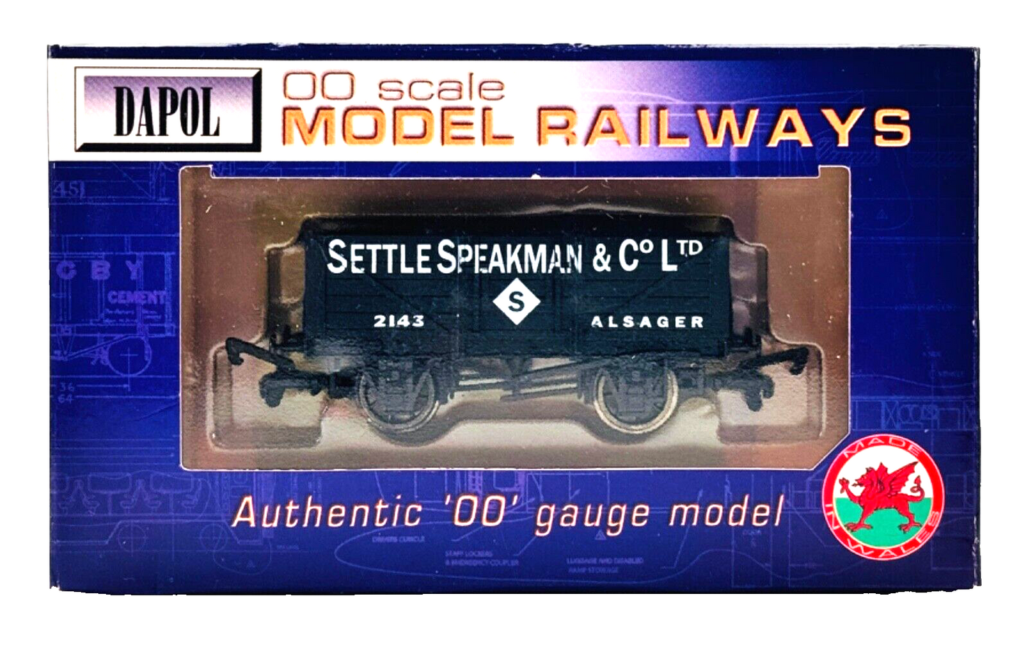 DAPOL 00 GAUGE - SETTLE SPEAKMAN & CO OF ALSAGER WAGON 2143 (LIMITED EDITION)