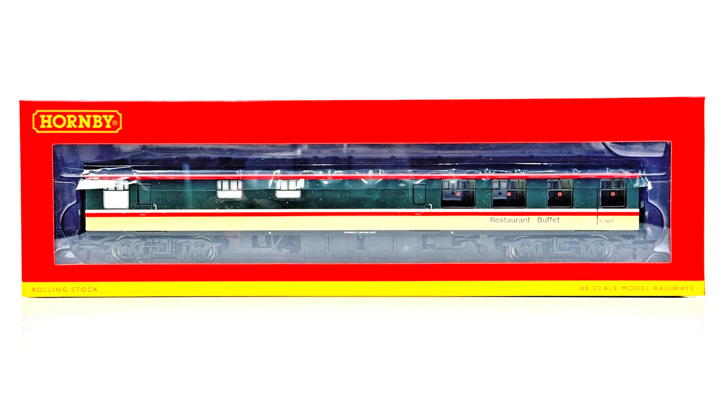 HORNBY 00 GAUGE - R4974 - BR INTERCITY MK1 CATERING (RBR) COACH NO.IC1667 NEW