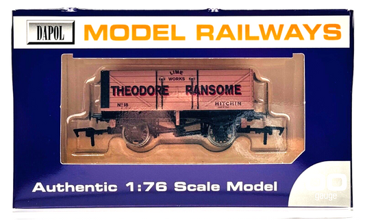 DAPOL 00 GAUGE - THEODORE RANSOME HITCHIN LIME WORKS NO.18 (LIMITED EDITION)