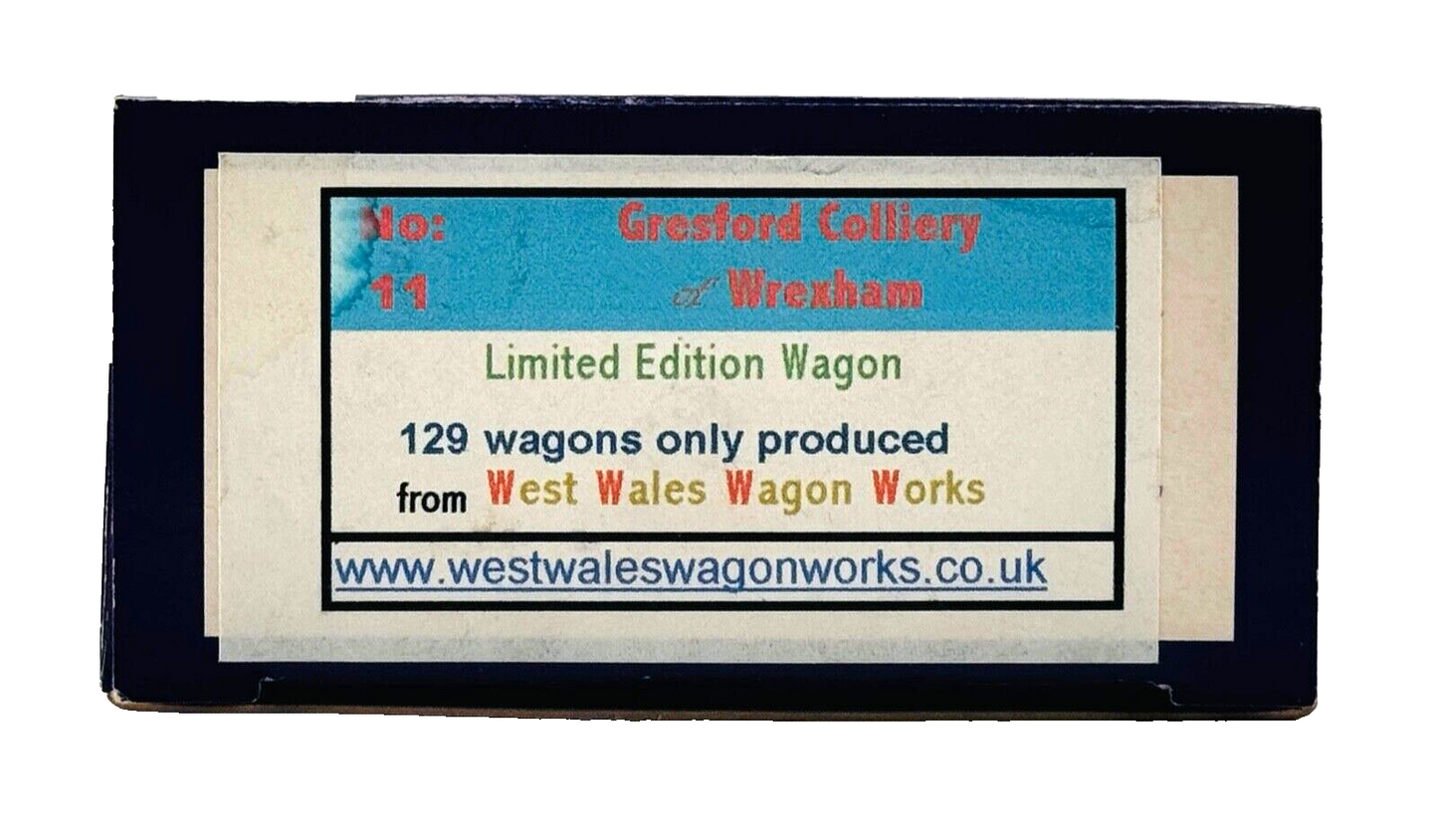 DAPOL 00 GAUGE - GRESFORD COLLIERY OF WREXHAM WAGON NO.638 (LIMITED EDITION)