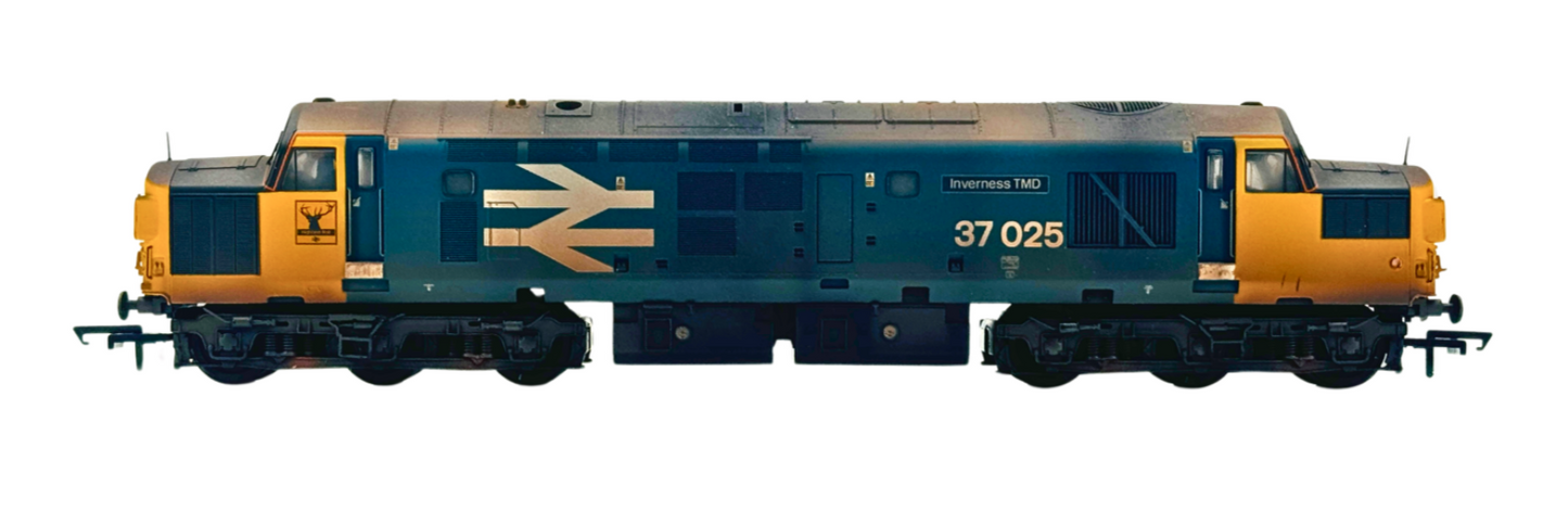 BACHMANN 00 GAUGE - 32-780RJ TMC - CLASS 37 LARGE LOGO INVERNESS TMD WEATHERED