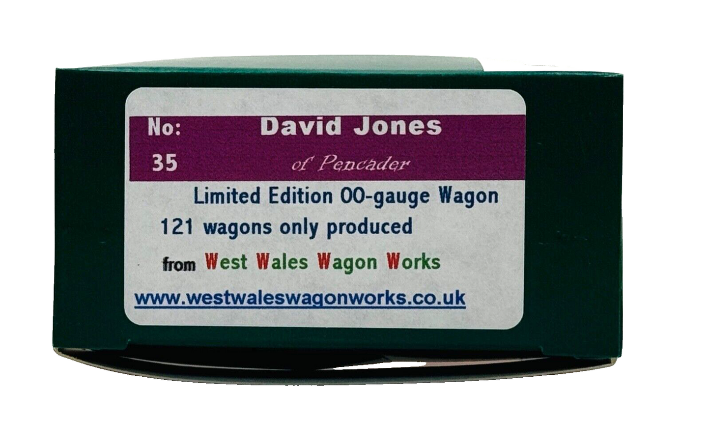 DAPOL 00 GAUGE - DAVID JONES OF PENCADER WAGON NO.1 WEST WALES (LIMITED EDITION)