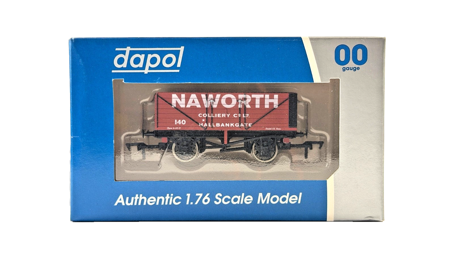 DAPOL 00 GAUGE - NAWORTH COLLIERY HALLBANKGATE PLANK WAGON 140 (LIMITED EDITION)