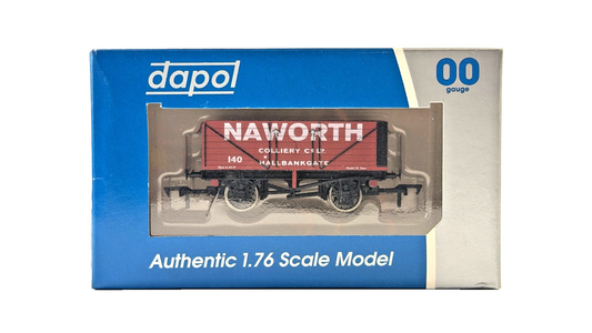 DAPOL 00 GAUGE - NAWORTH COLLIERY HALLBANKGATE PLANK WAGON 140 (LIMITED EDITION)