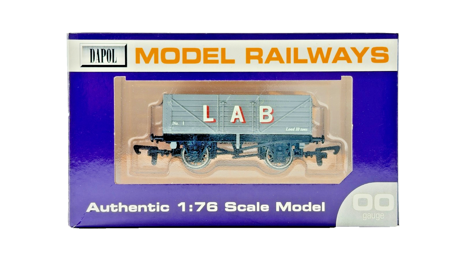 DAPOL 00 GAUGE - ROBBIES ROLLING STOCK LAB GREY PLANK WAGON (LIMITED EDITION)