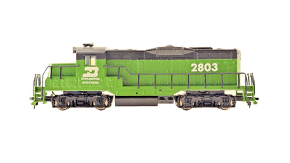 NQP MODEL POWER HO/OO GAUGE - BURLINGTON NORTHERN 2803 DIESEL LOCOMOTIVE UNBOXED