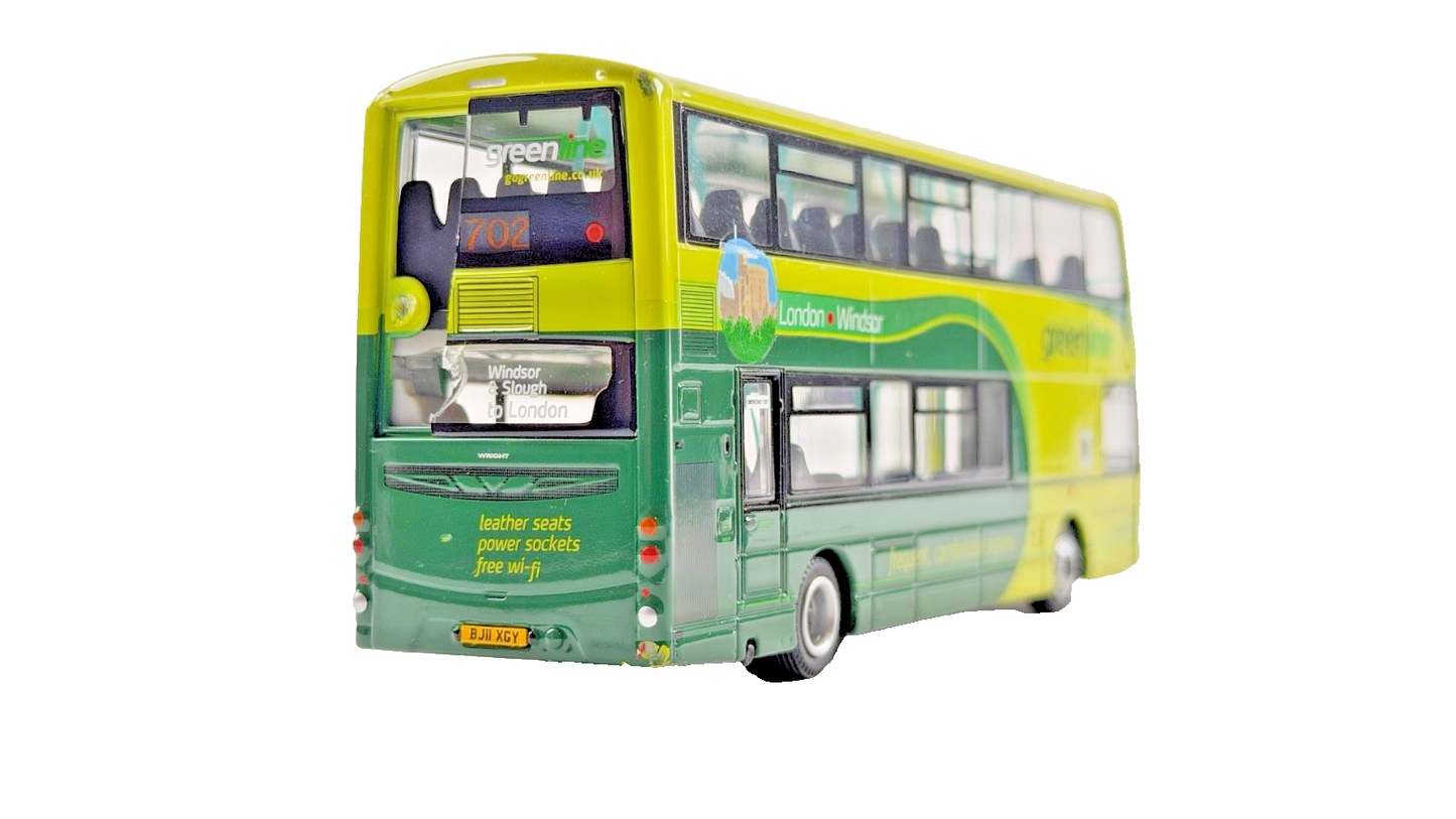 DAMAGED CORGI 1/76 SCALE - WRIGHT ECLIPSE GEMINI FIRST GREENLINE BUS UNBOXED