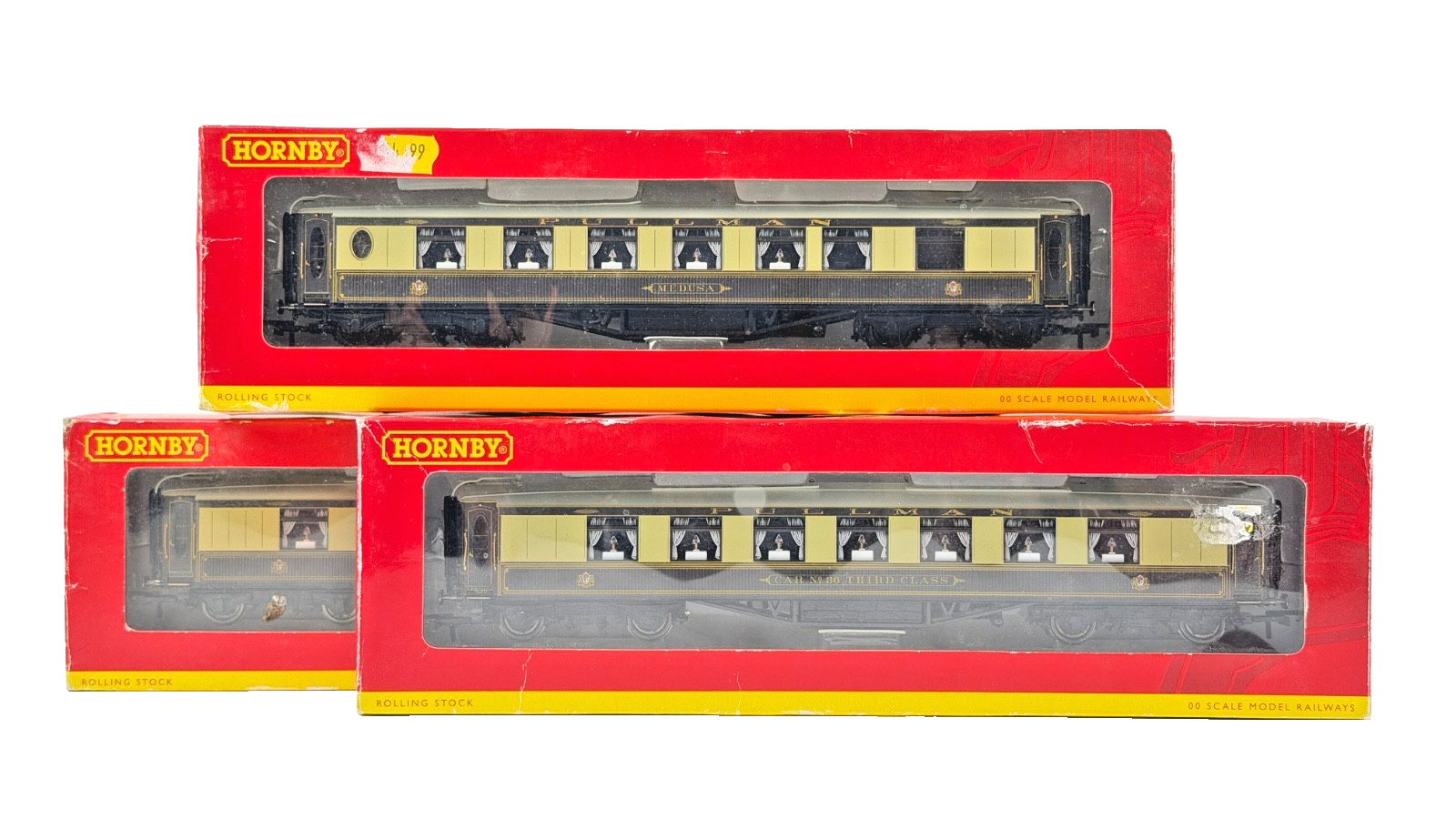 HORNBY OO GAUGE - R4144B/R4145B/R4150C - RAKE OF ASSORTED PULLMAN COACHES BOXED