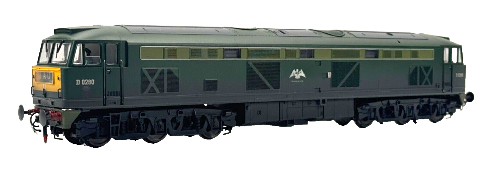 HELJAN 00 GAUGE - 53061 - CLASS 53 DIESEL D0280 'FALCON' 2 TONE GREEN WEATHERED