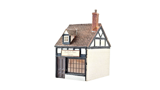 HORNBY OO GAUGE SKALEDALE - R8694 - BUSBY'S HAIR SALON SHOP - UNBOXED
