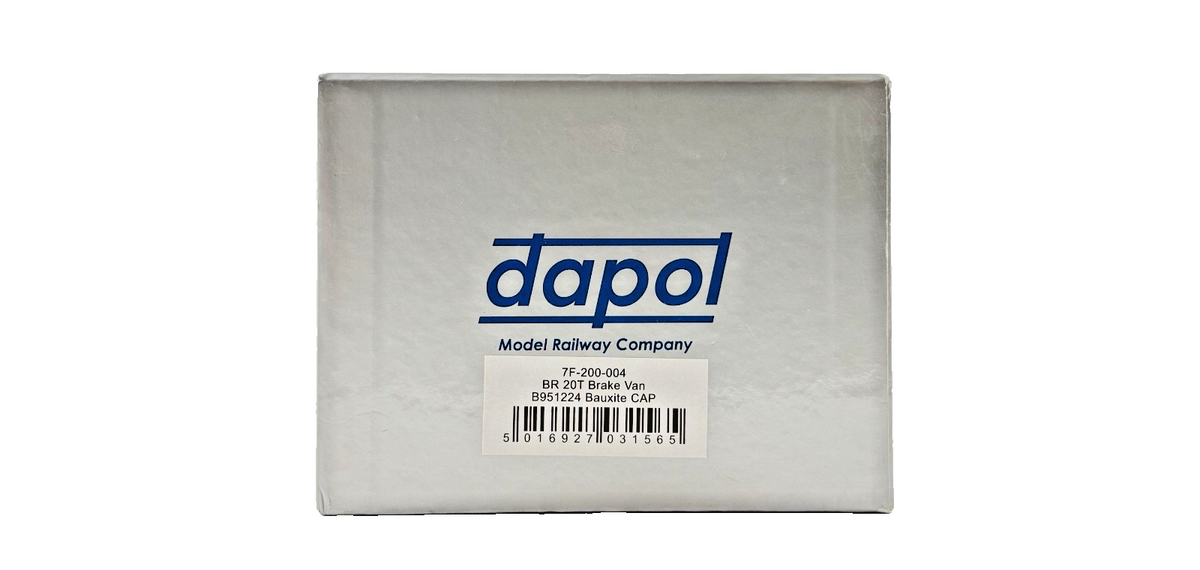DAPOL OO GAUGE - 7F-200-004 - BR 20T BRAKE VAN B951224 BAUXITE CAP BOXED