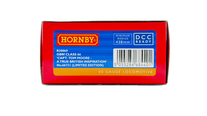HORNBY OO GAUGE - R30069 - CLASS 66 DIESEL 66731 GBRF THANK YOU NHS TOM MOORE