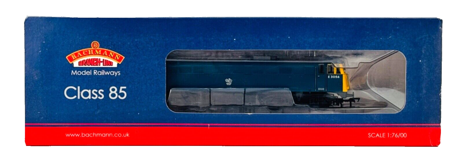 BACHMANN 00 GAUGE - 31-677 - CLASS 85 TYPE AL5 ELECTRIC E3056 BR BLUE - BOXED