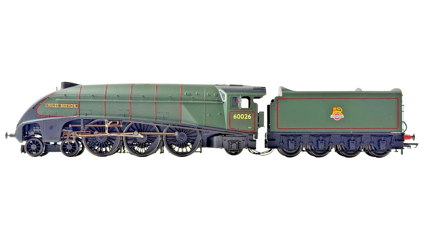 HORNBY OO GAUGE - R3522 - BR (EARLY) 4-6-2 CLASS A4 MILES BEEVOR NO.60026 BOXED