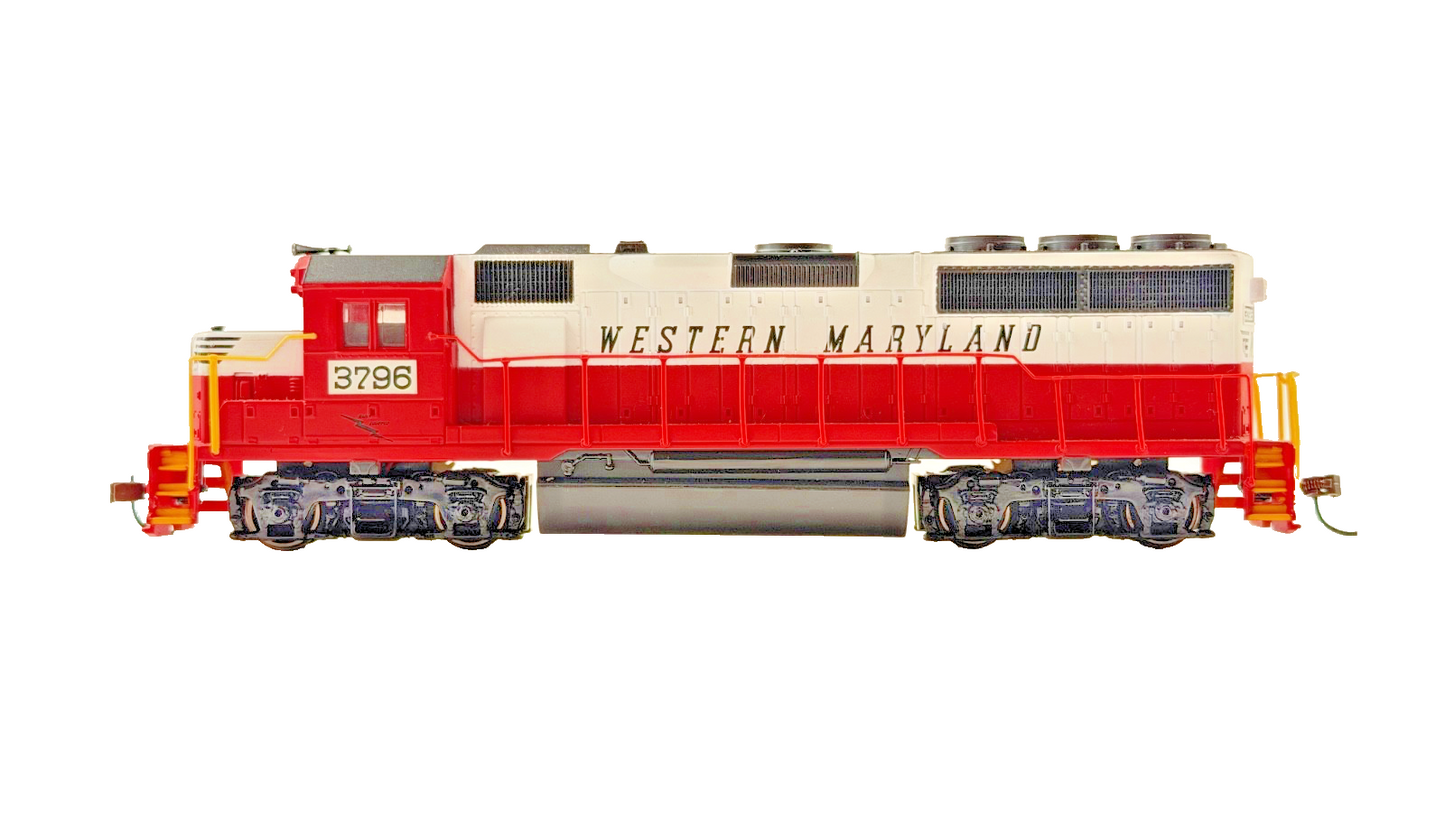 BACHMANN HO/OO GAUGE - WESTERN MARYLAND 3796 DIESEL LOCOMOTIVE UNBOXED