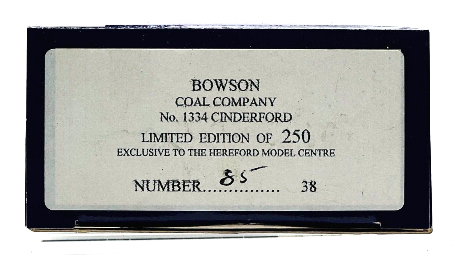 DAPOL 00 GAUGE - NEW BOWSON COAL CO. CINDERFORD WAGON NO.1334 (LIMITED EDITION)