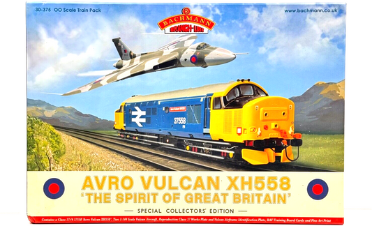 BACHMANN 00 GAUGE - 30-375 - AVRO VULCAN XH558 SPIRIT OF GREAT BRITAIN BOX SET