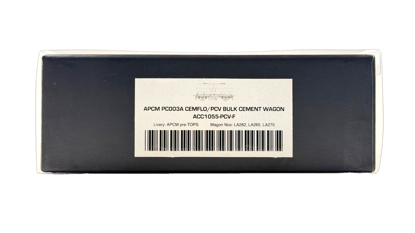ACCURASCALE OO GAUGE - ACC1055-PCV-F - CEMFLO PCV BULK CEMENT WAGON PRE TOPS