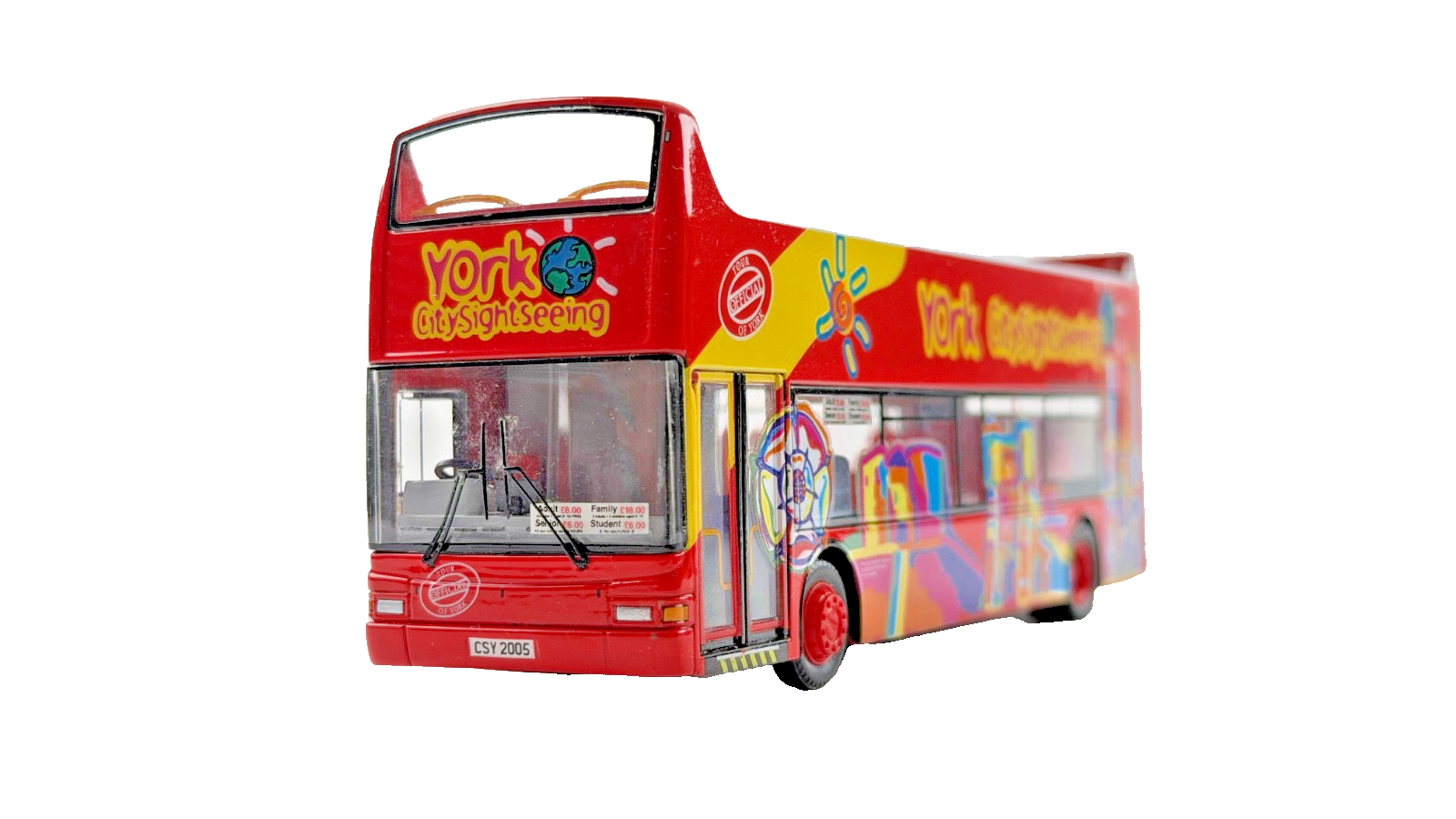 CMNL UKBUS 0006 1/76 SCALE - YORK CITY SIGHTSEEING DOUBLE DECKER BUS UNBOXED
