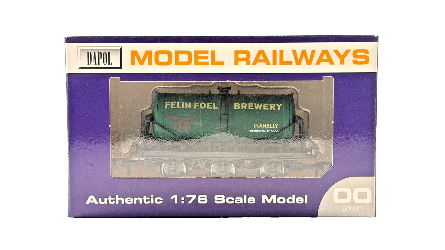 DAPOL 00 GAUGE - FELINFOEL BREWERY LLANELLY TANK TANKER WAGON (LIMITED EDITION)