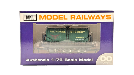 DAPOL 00 GAUGE - FELINFOEL BREWERY LLANELLY TANK TANKER WAGON (LIMITED EDITION)