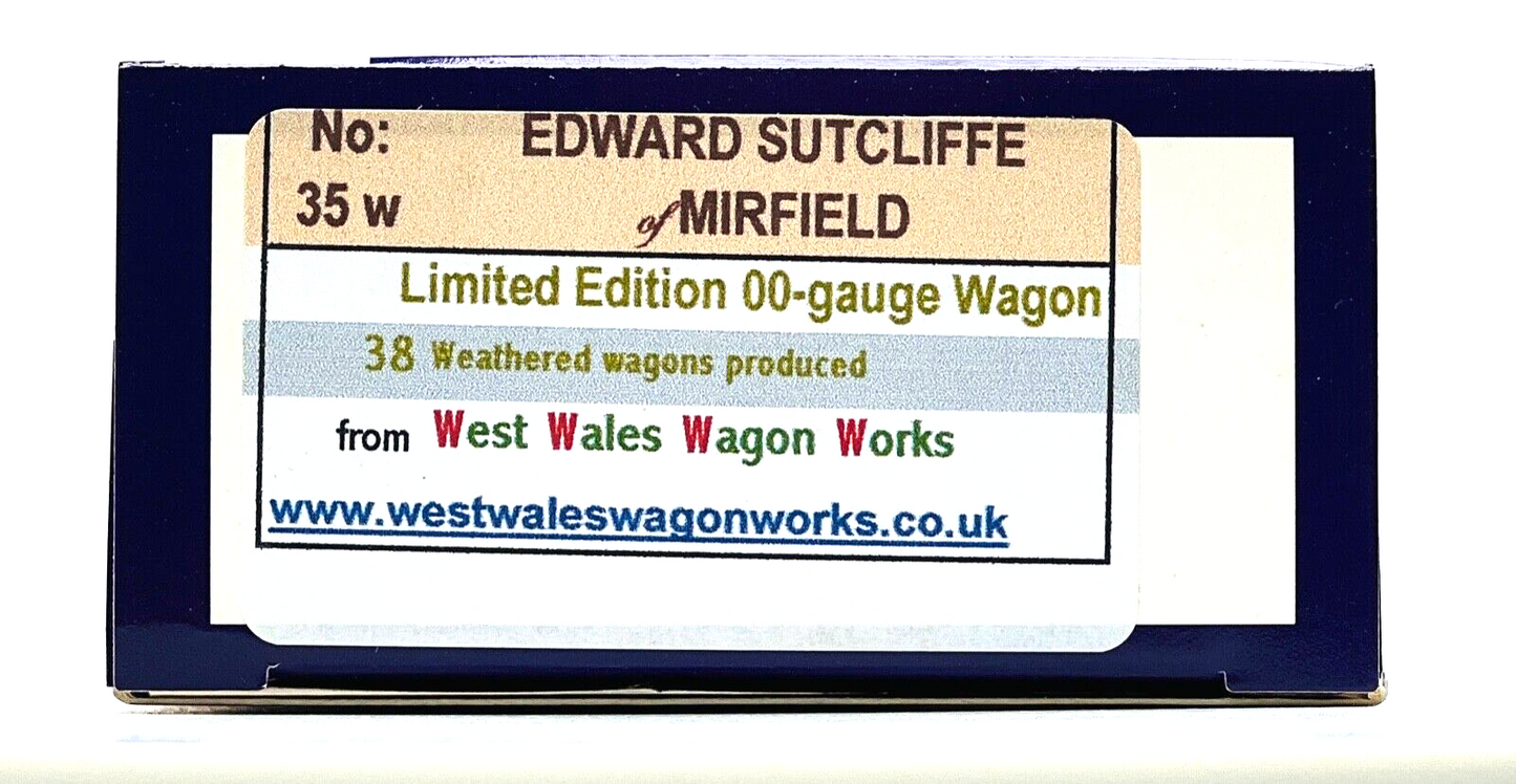 DAPOL 00 GAUGE - EDWARD SUTCLIFFE MALTSTER MIRFIELD (W) (WEST WALES WAGON WORKS)