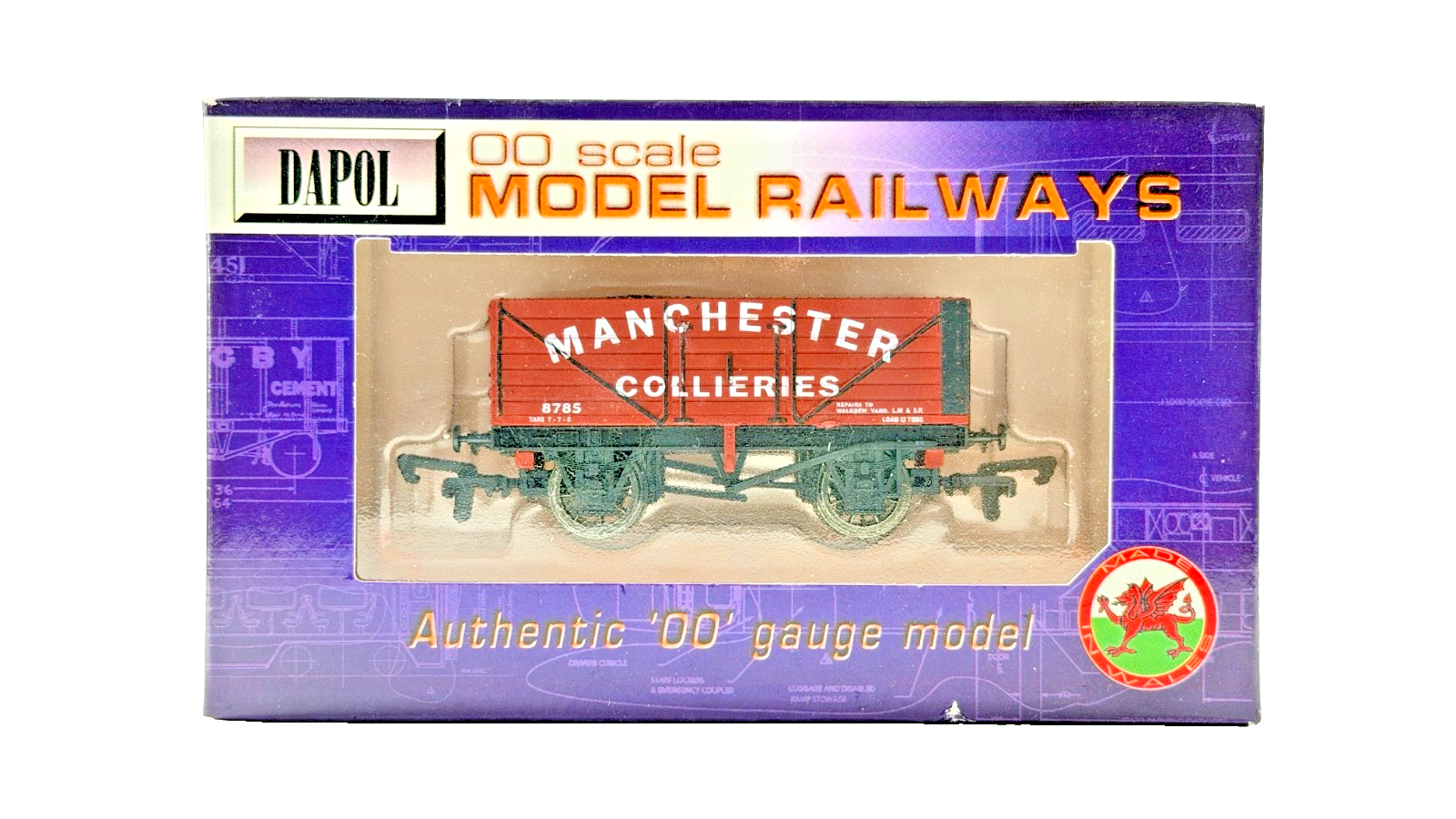 DAPOL 00 GAUGE - MANCHESTER COLLIERIES PLANK WAGON NO.8785 (LIMITED EDITION)