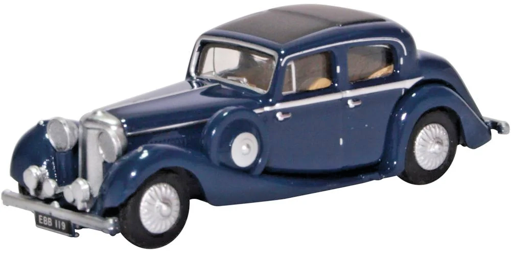 OXFORD DIECAST 1/76 SCALE - 76JSS006 - SS JAGUAR DARK BLUE CAR - NEW
