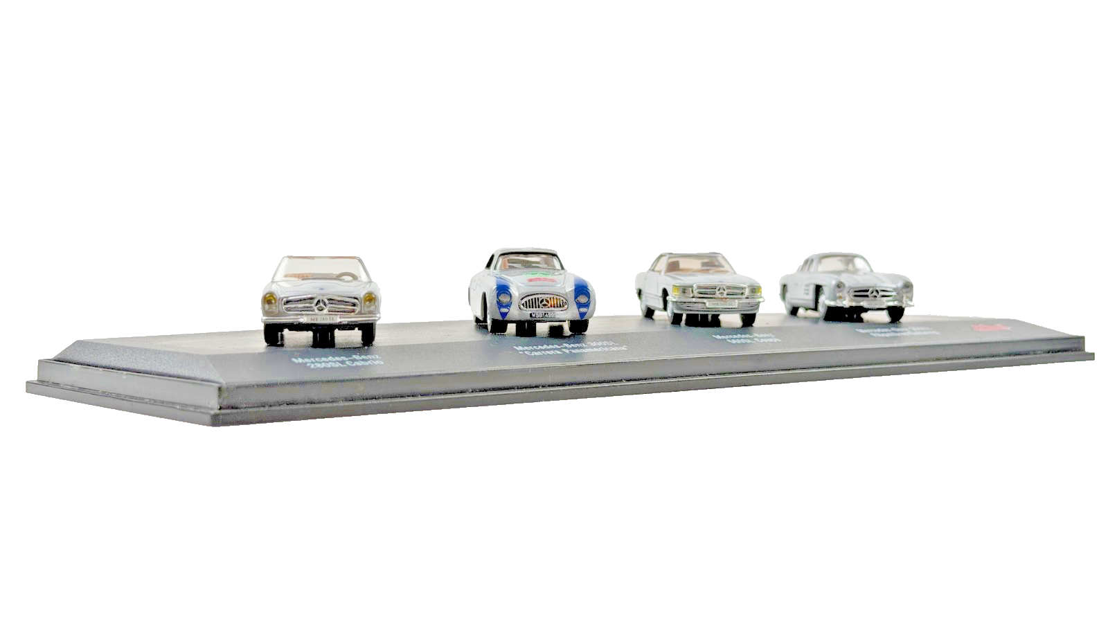 SCHUCO JUNIOR LINE 1/72 SCALE MERCEDES BENZ SILVER FOUR CAR GIFT SET BOXED
