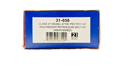 BACHMANN OO GAUGE - 31-658 - CLASS 47 DIESEL 47190 PECTINIADE RAILFREIGHT DCC