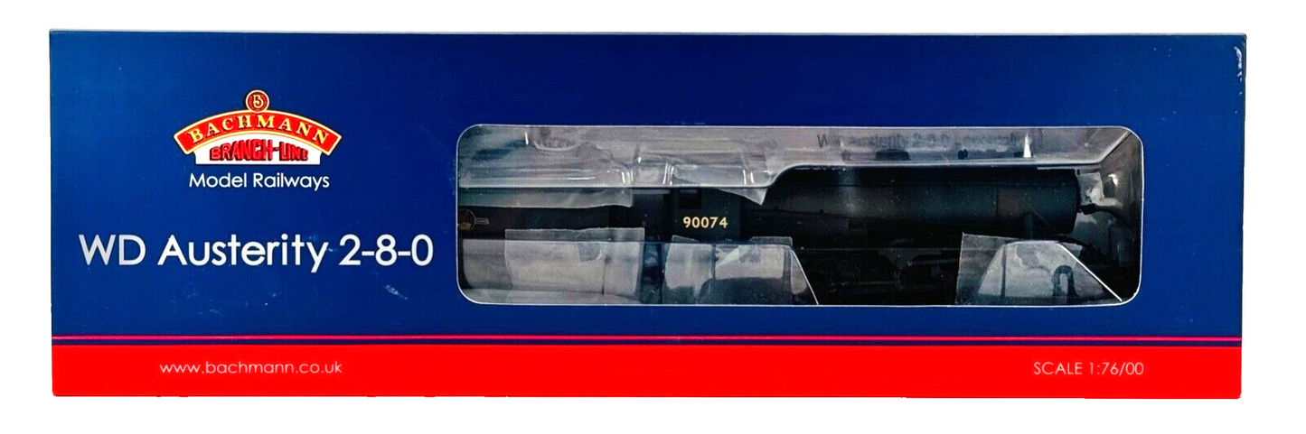 BACHMANN 00 GAUGE - 32-259A - WD AUSTERITY CLASS 2-8-0 90074 BR BLACK WEATHERED