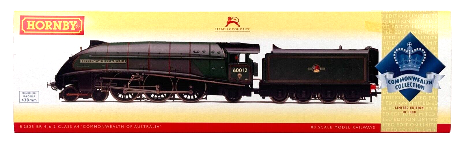 HORNBY 00 GAUGE - R2825 - BR 4-6-2 CLASS A4 'COMMONWEALTH OF AUSTRALIA' 60012