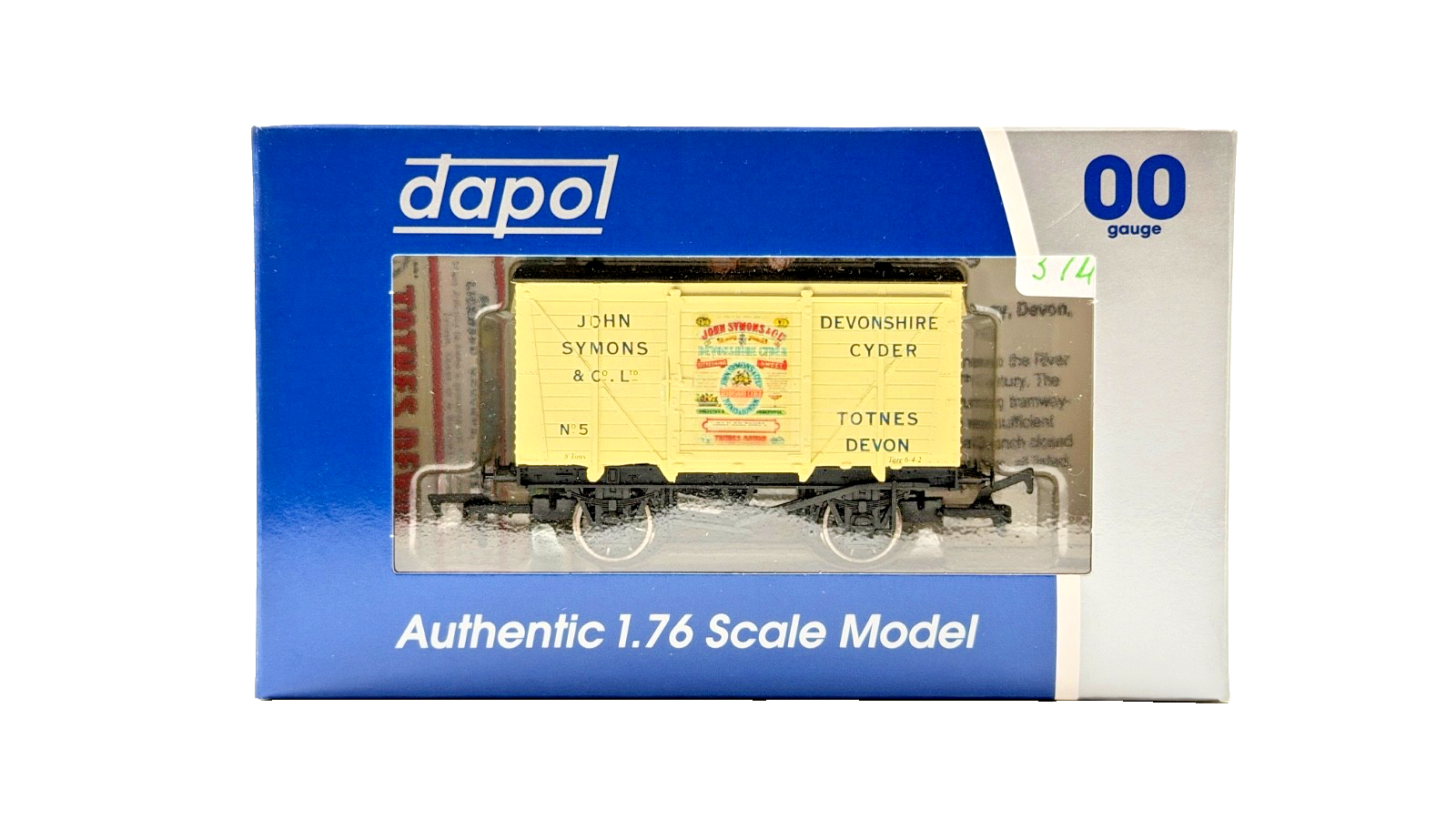 DAPOL 00 GAUGE - JOHN SYMONS DEVONSHIRE CYDER TOTNES DEVON 5 (LIMITED EDITION)
