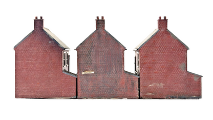 HORNBY SKALEDALE OO GAUGE - R8621 - ROW OF THREE MID TERRACE HOUSES - UNBOXED #2