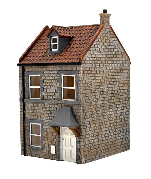 HORNBY 00 GAUGE SKALEDALE - R9722 - BAY TERRACED HOUSE - UNBOXED