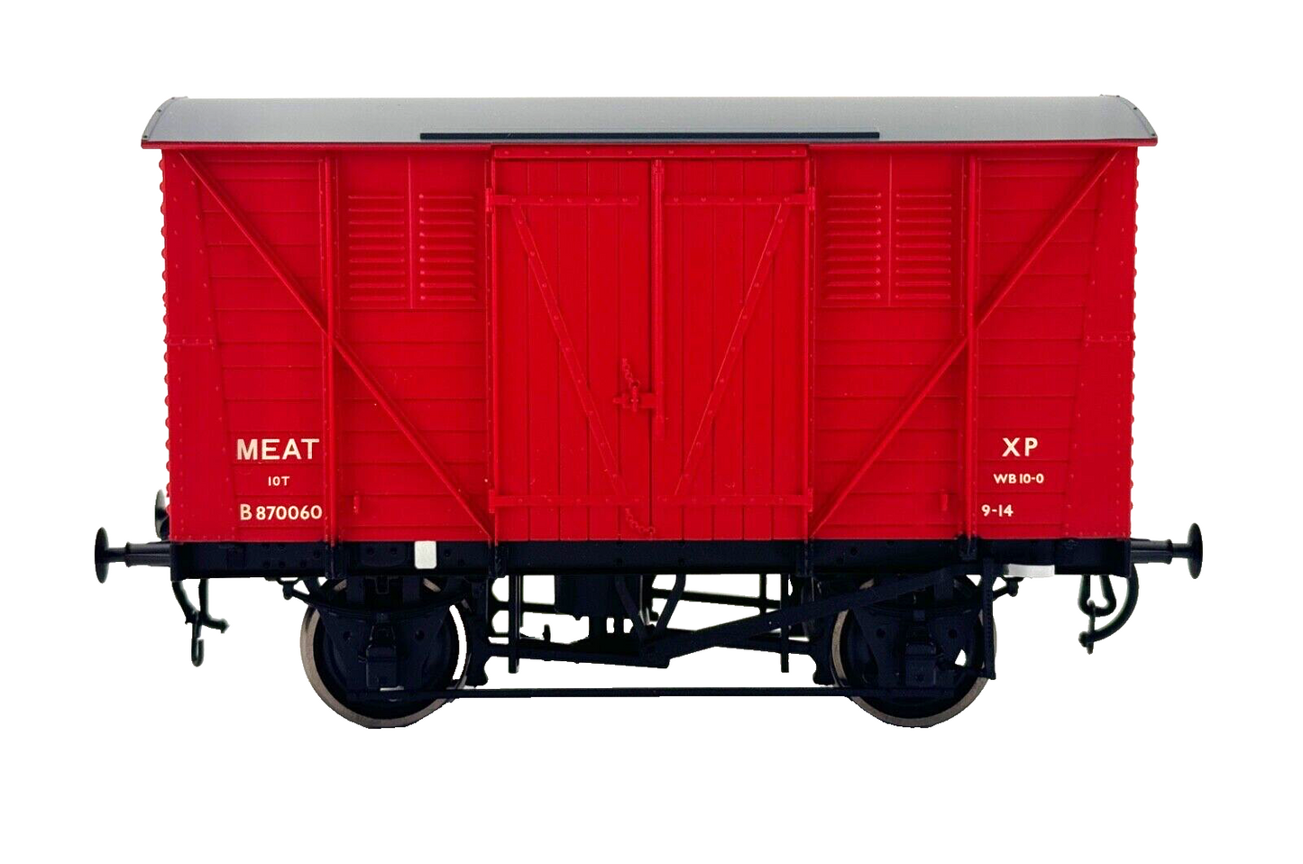 DAPOL O GAUGE - 7F-054-001 - BR MEAT VAN CRIMSON WAGON 870060 - BOXED