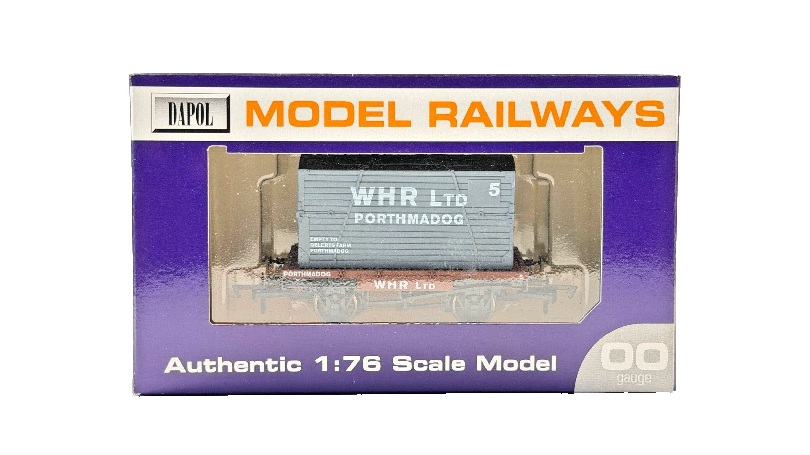 DAPOL 00 GAUGE - WELSH HIGHLAND RAILWAY WHR PORTHMADOG CONFLAT (LIMITED EDITION)