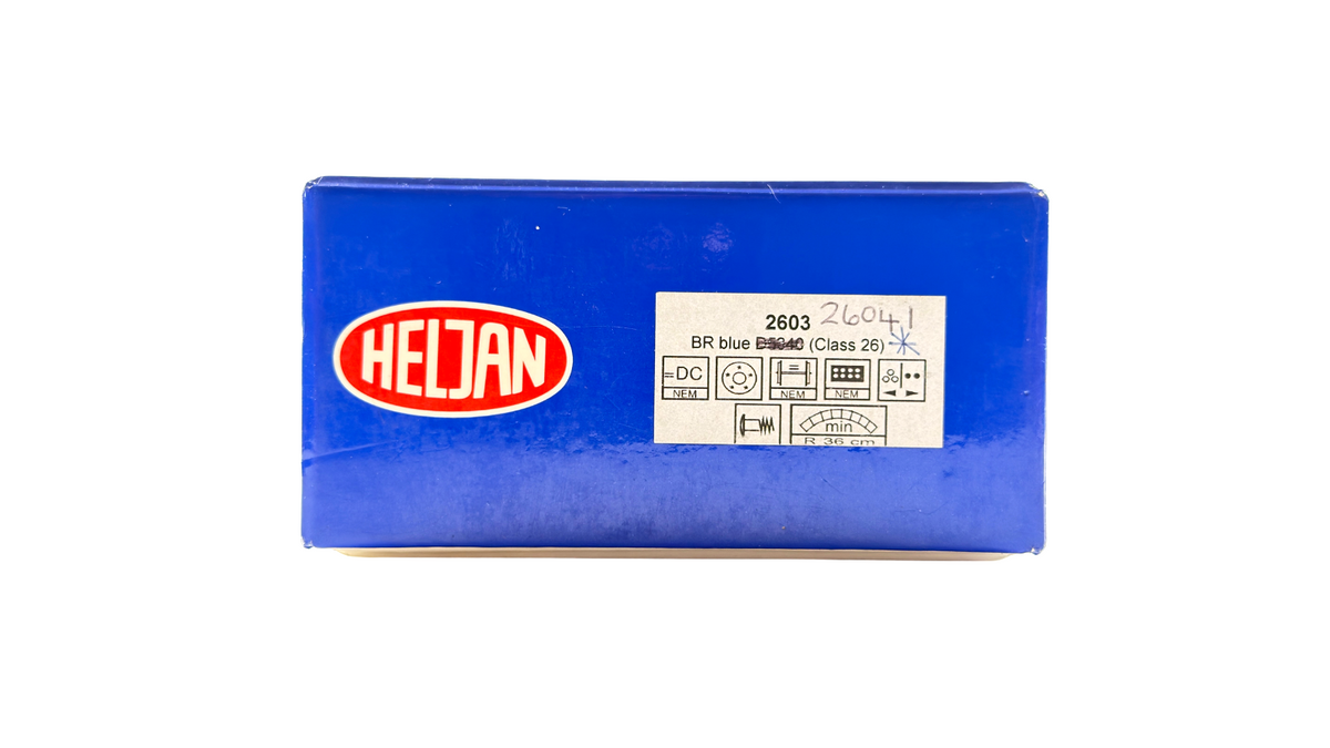 HELJAN OO GAUGE - 2603 - CLASS 26 DIESEL 26041 BR BLUE YELLOW CAB ENDS BOXED